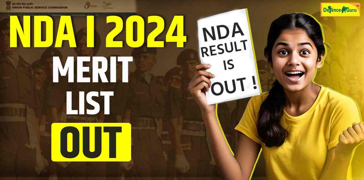 NDA 1 2024 Merit List Out- Check PDF